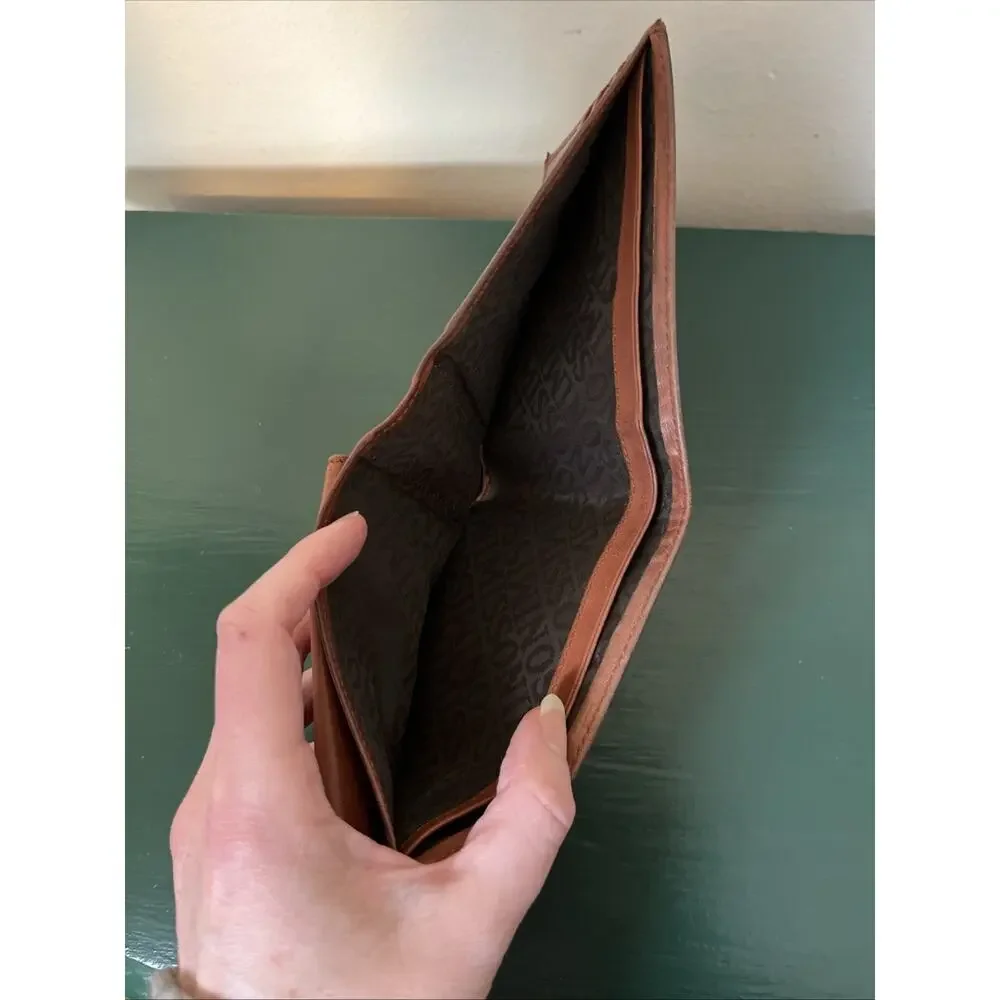 Missoni Italy Brown Genuine Leather Vintage Men’s Bifold Wallet